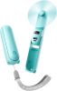 Handheld Travel Fan, Upgraded Mini Portable Fan with Up to 24 Working Hours for Long-term Outdoor Cooling, Combines Power Bank and Flashlight
