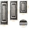 Three-piece kitchen rug set, non-slip and washable, abstract pattern kitchen hallway rug, soft and comfortable, suitable for sinks, floors, entra