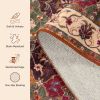 Washable Runner Rug 2x6, Moroccan Faux Wool Runner Rug Non Slip for Hallways Kitchen Entryway Laundry Room Bedroom Bathroom, Low Pile
